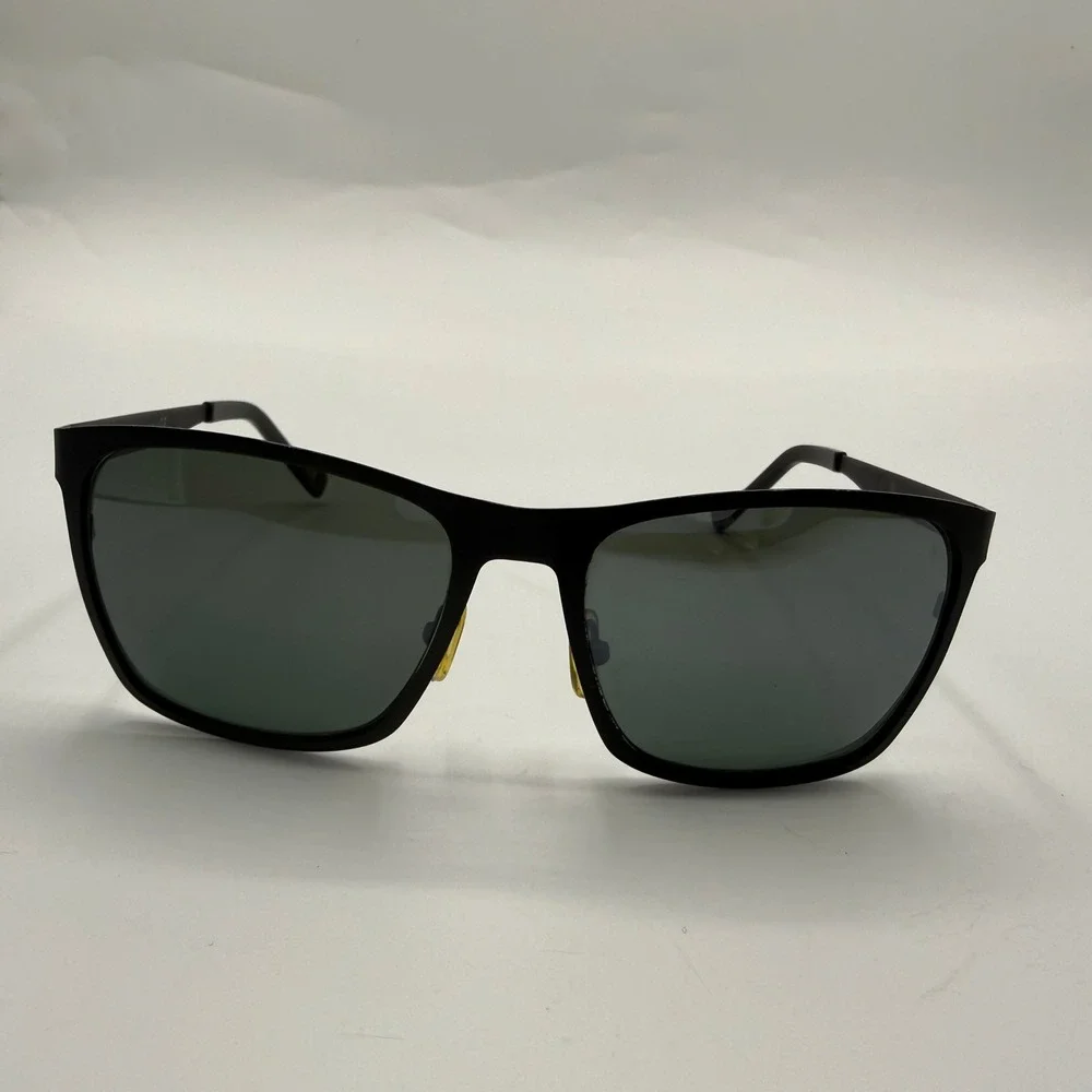 SEE Eyewear 2552 Polar Matte Black Rectangular Polarized Sunglasses‎ Italy C1